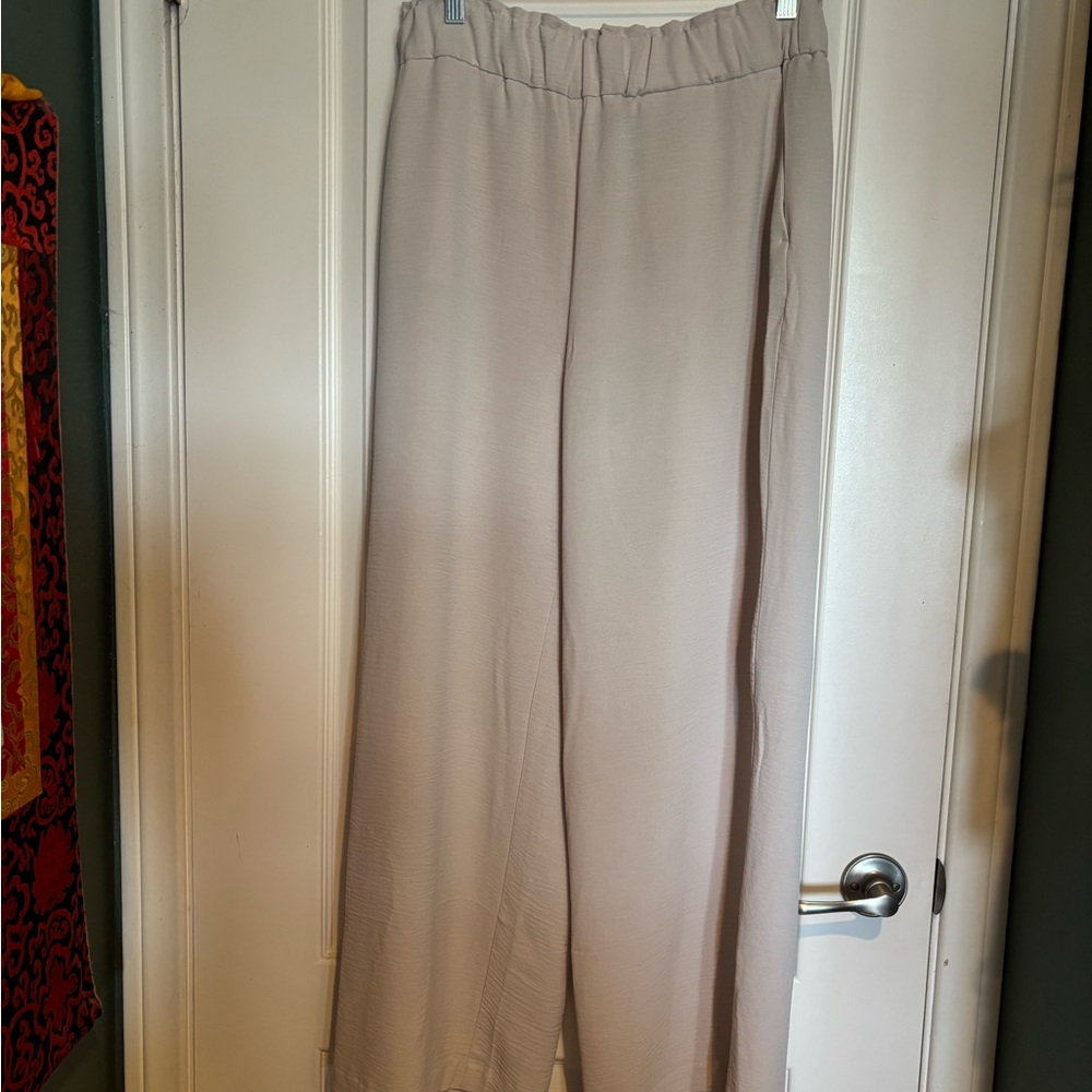 Hilary Radley Women’s Wide-Leg Pant in Tan